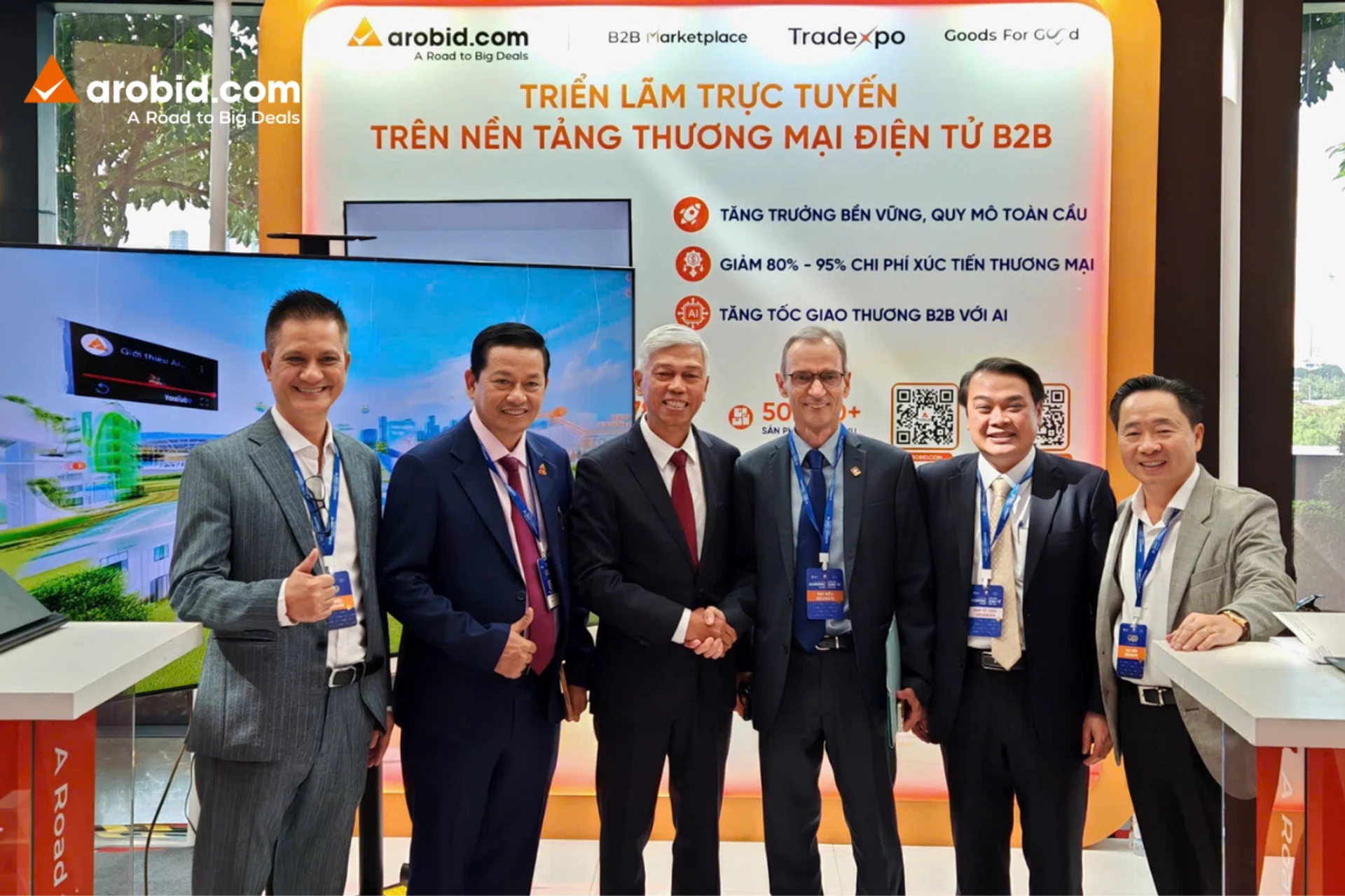 Không gian của nền tảng thương mại điện tử B2B Arobid tại Diễn đàn Kinh tế mùa Thu 2025