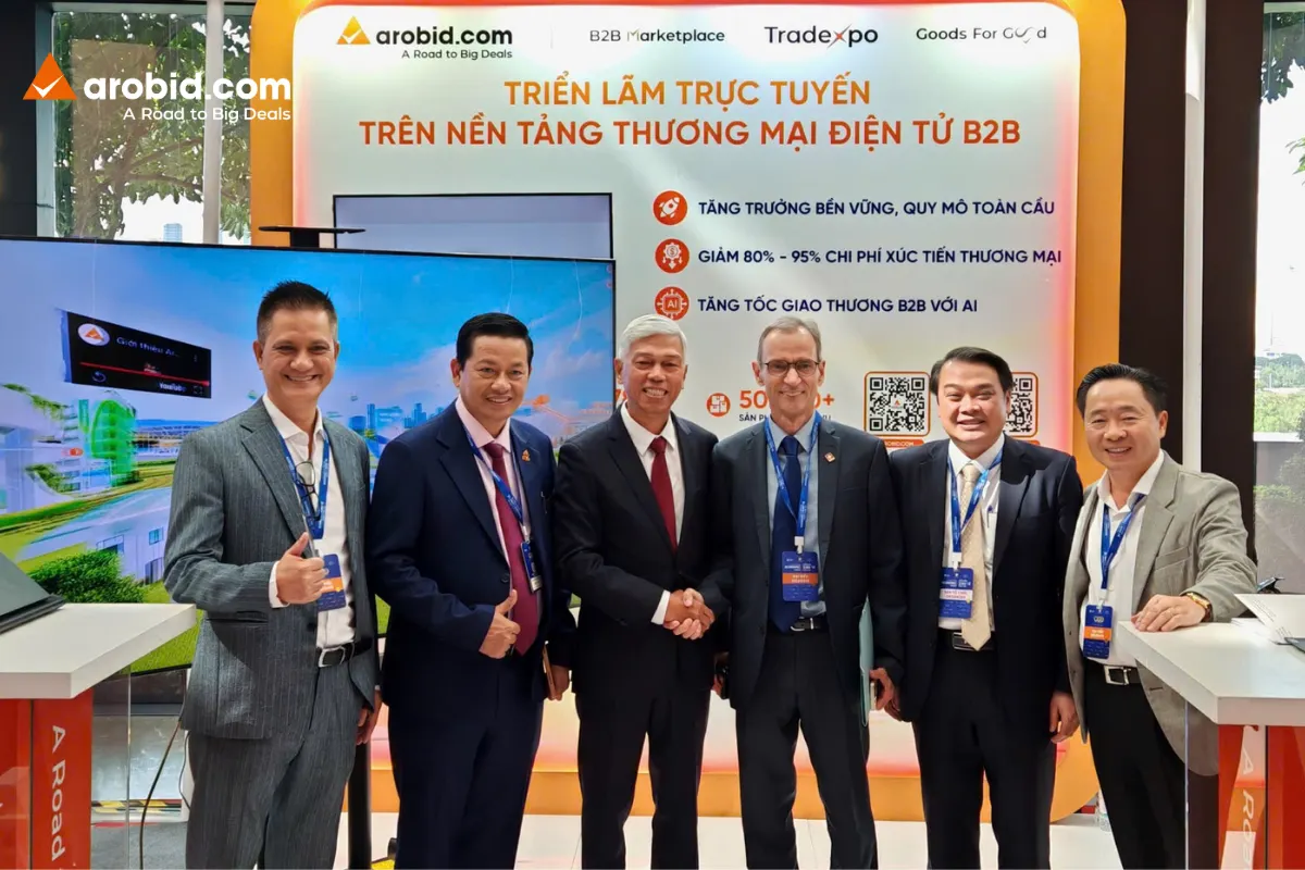 Không gian của nền tảng thương mại điện tử B2B Arobid tại Diễn đàn Kinh tế mùa Thu 2025