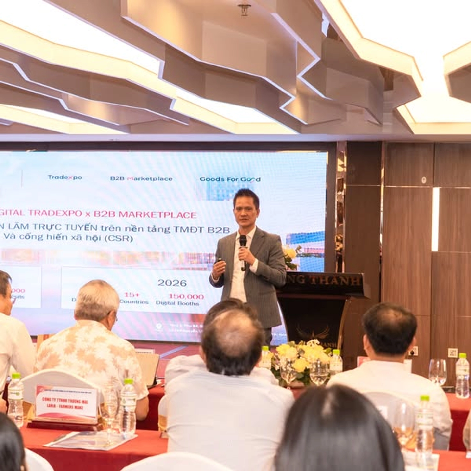 Đại diện Lãnh đạo Arobid phát biểu tại Hội nghị. 
