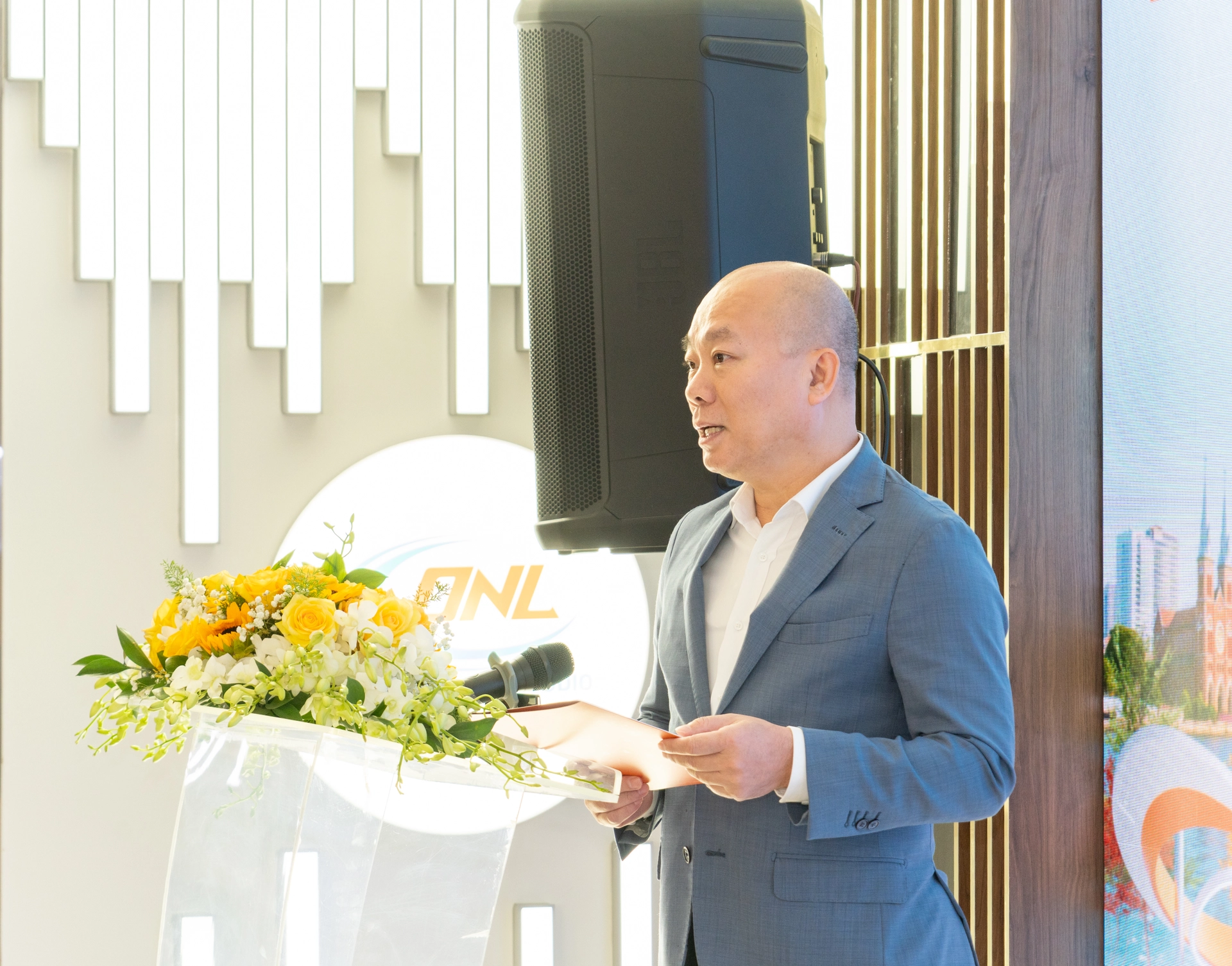 Ông Vũ Bá Phú, Cục trưởng Cục Xúc tiến thương mại (Bộ Công Thương), phát biểu tại sự kiện