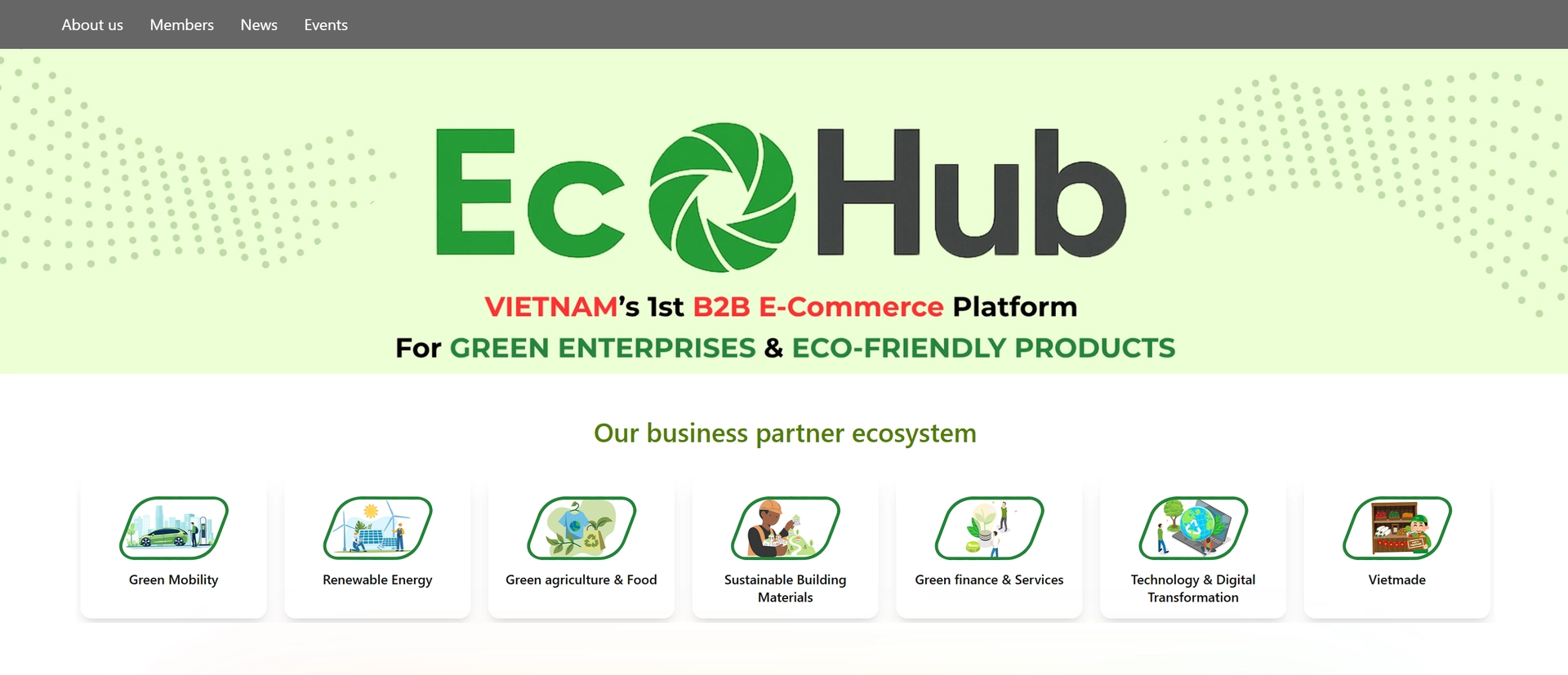 Green B2B E-commerce Platform – EcoHub