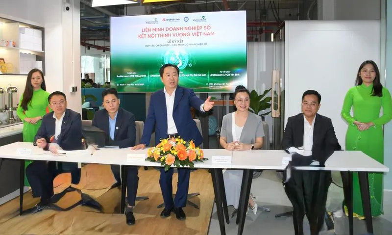 Ông Trần Văn Chín - Chủ tịch HĐQT Công ty CP Công nghệ Arobid phát biểu tại sự kiện. Ảnh: Minh Khuê.