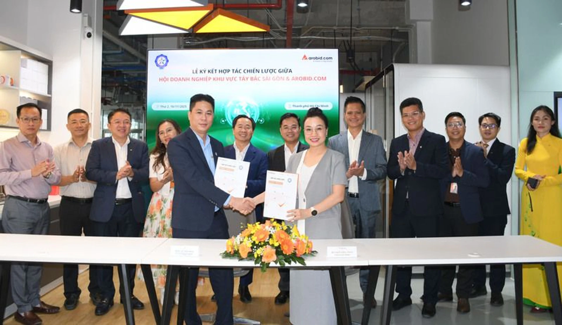 Arobid bắt tay Hội Doanh nghiệp Tây Bắc Sài Gòn th