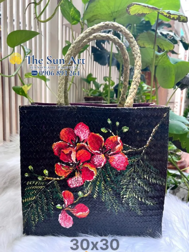 Bamboo Painting Brush Bag Size 30 x 30