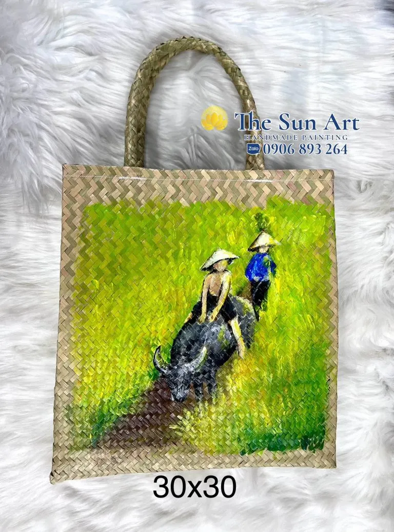 Bamboo Painting Brush Bag Size 30 x 30