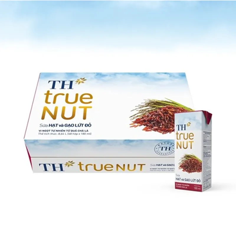 Sữa Hạt và Gạo Lứt Đỏ TH true NUT 180 ml
