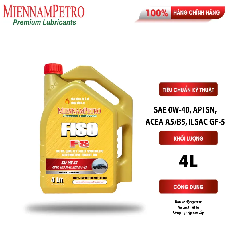 MiennamPetro Fiso FS Fully Synthetic Motor Oil