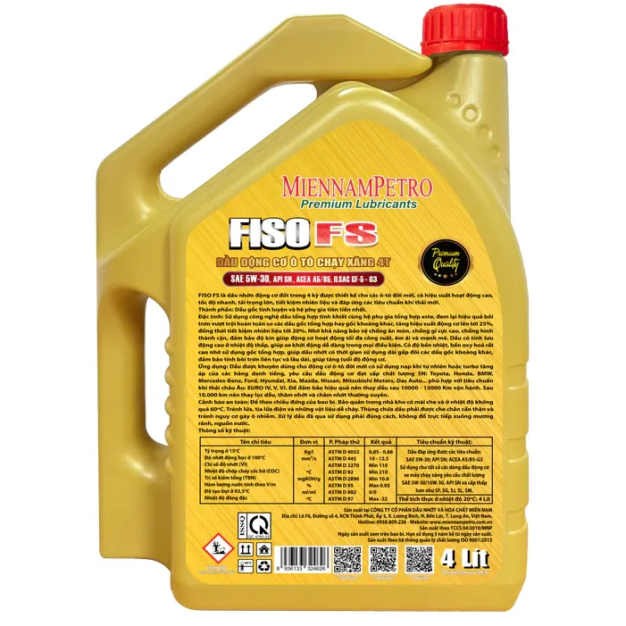 MiennamPetro Fiso FS Fully Synthetic Motor Oil