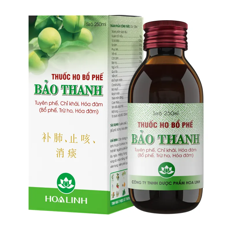 Bao Thanh Cough and Phlegm Relieving Syrup
