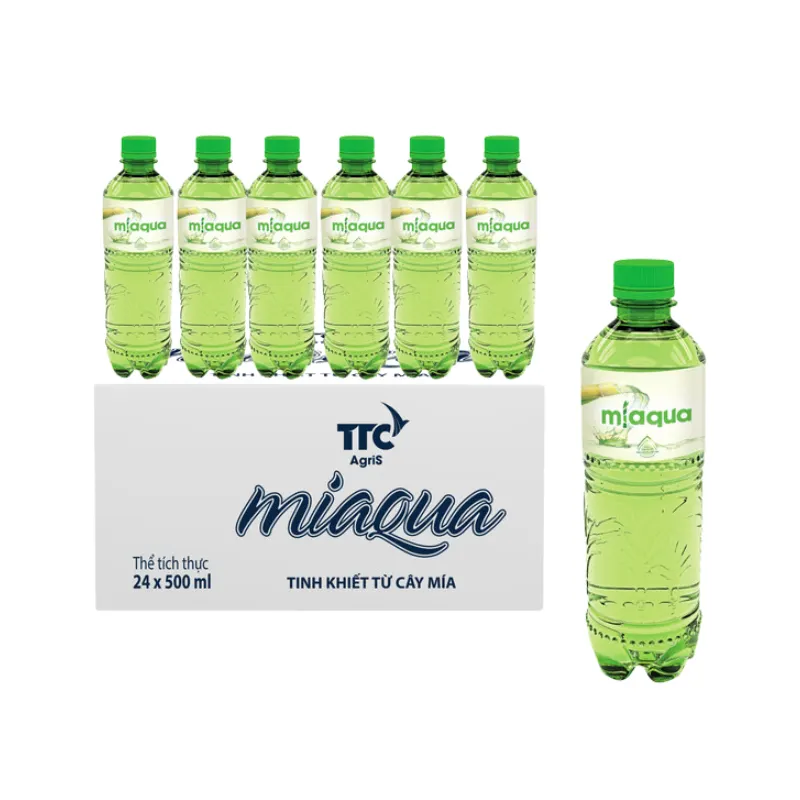 24 Bottles Miaqua 500ml Sugarcane Flavored Drinking Water