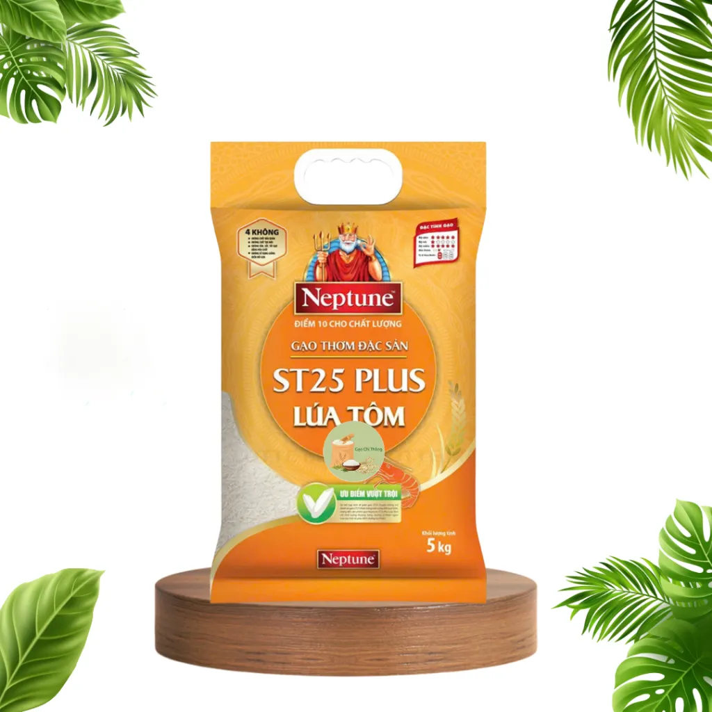 Neptune ST25 高品質長粒米 ネプチューン ST25 特選香り米 エビ養殖田米 (5kg袋) - ビン