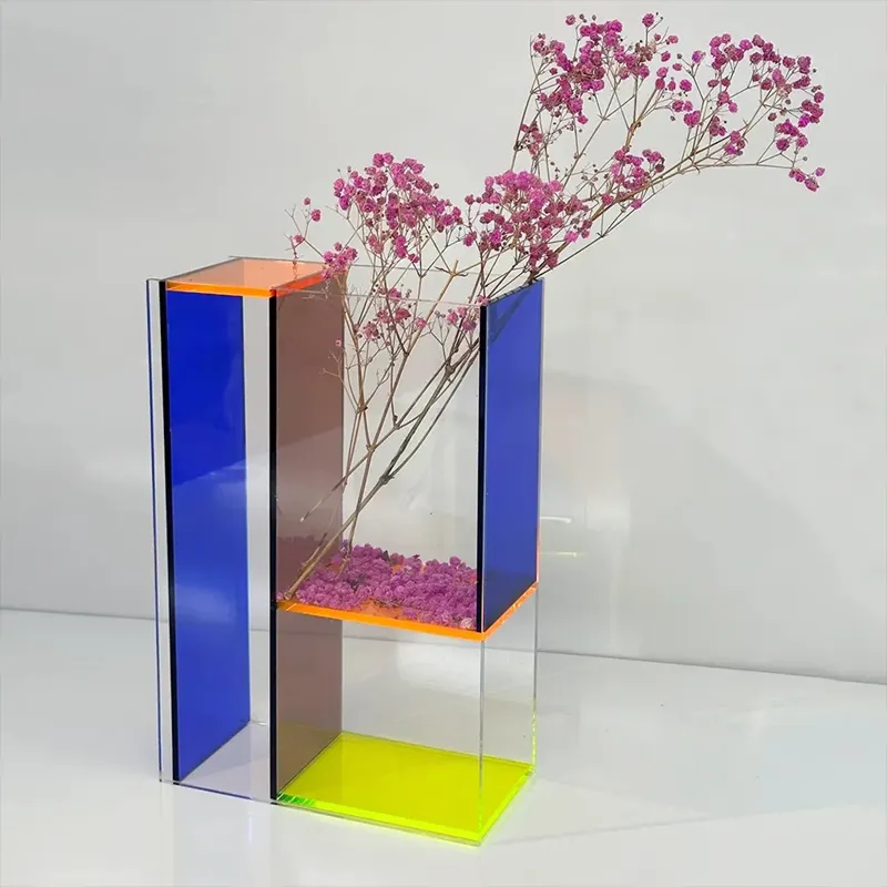 Mondrian Acrylic Desk Vase CODE OF006