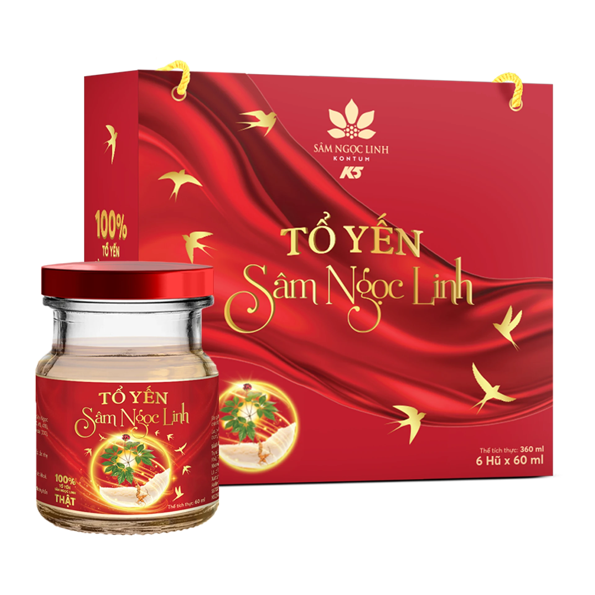 Ngoc Linh Ginseng Bird's Nest 60ml - 6 jars/box
