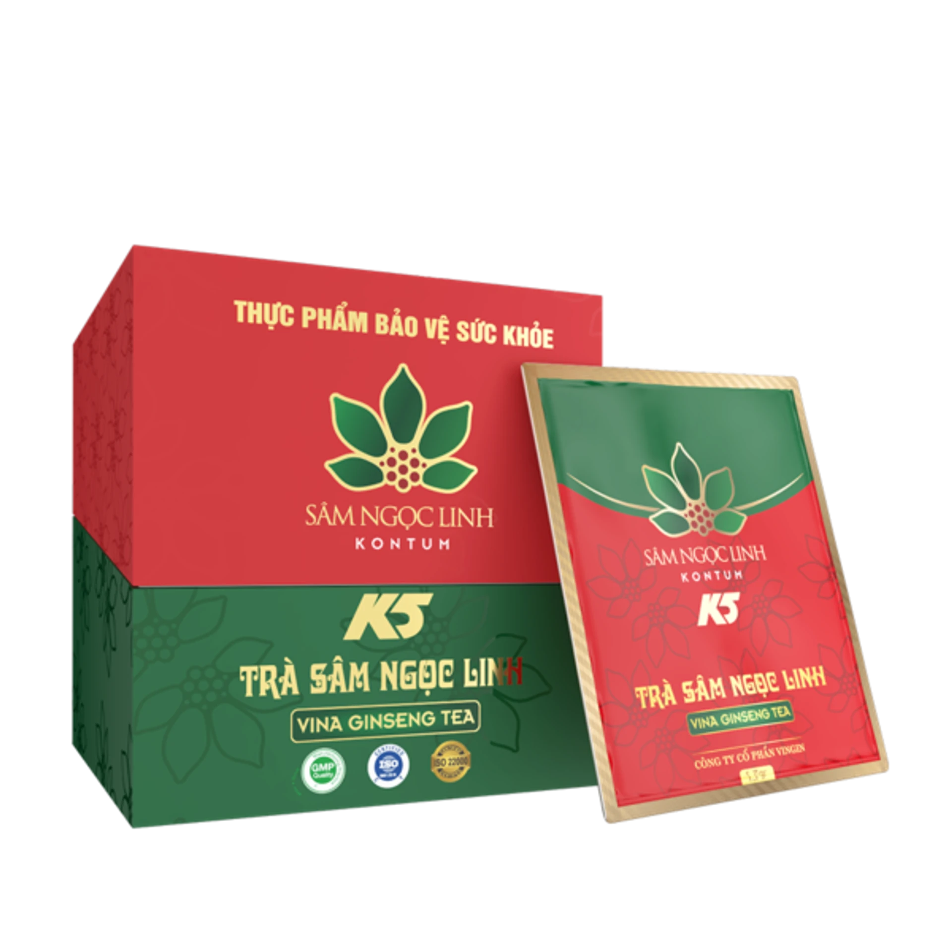 Ngoc Linh Ginseng Tea K5 Vina Giseng (20 bags)