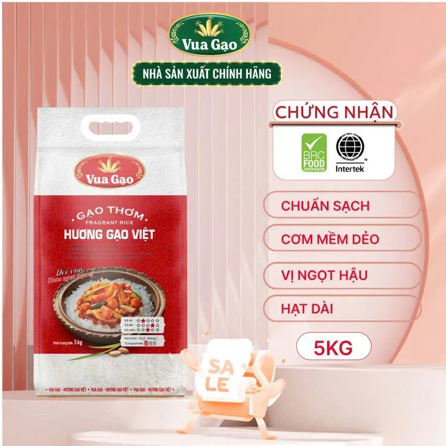 Fragrant Vietnamese Rice King Rice 5kg Bag
