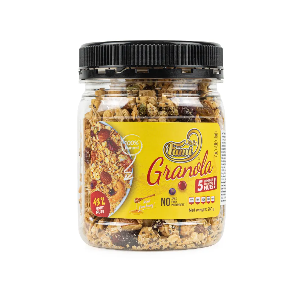 GRANOLA FAMINUTS DINH DƯỠNG – HŨ NHỰA 280G
