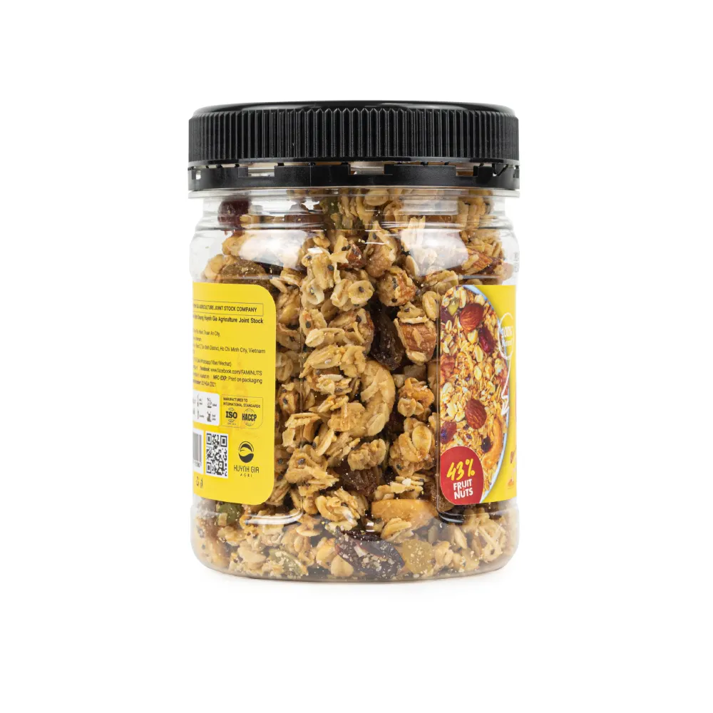 GRANOLA FAMINUTS DINH DƯỠNG – HŨ NHỰA 280G