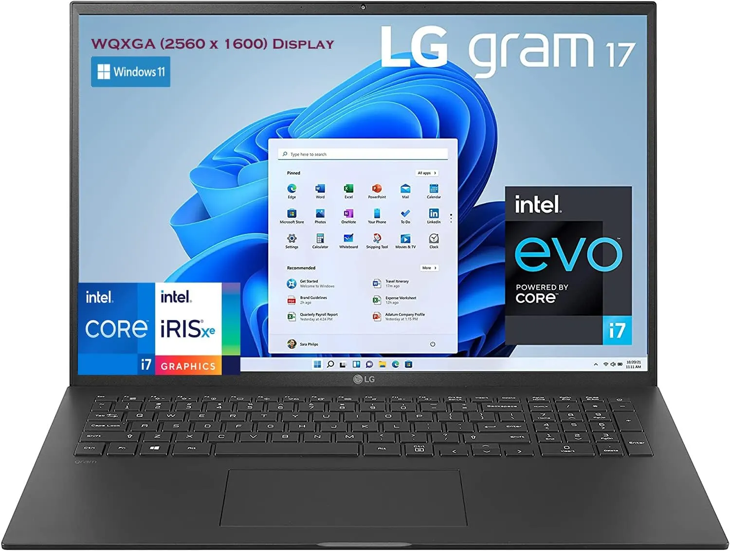 LG gram 17인치 노트북, Windows 10, Intel® Core i7