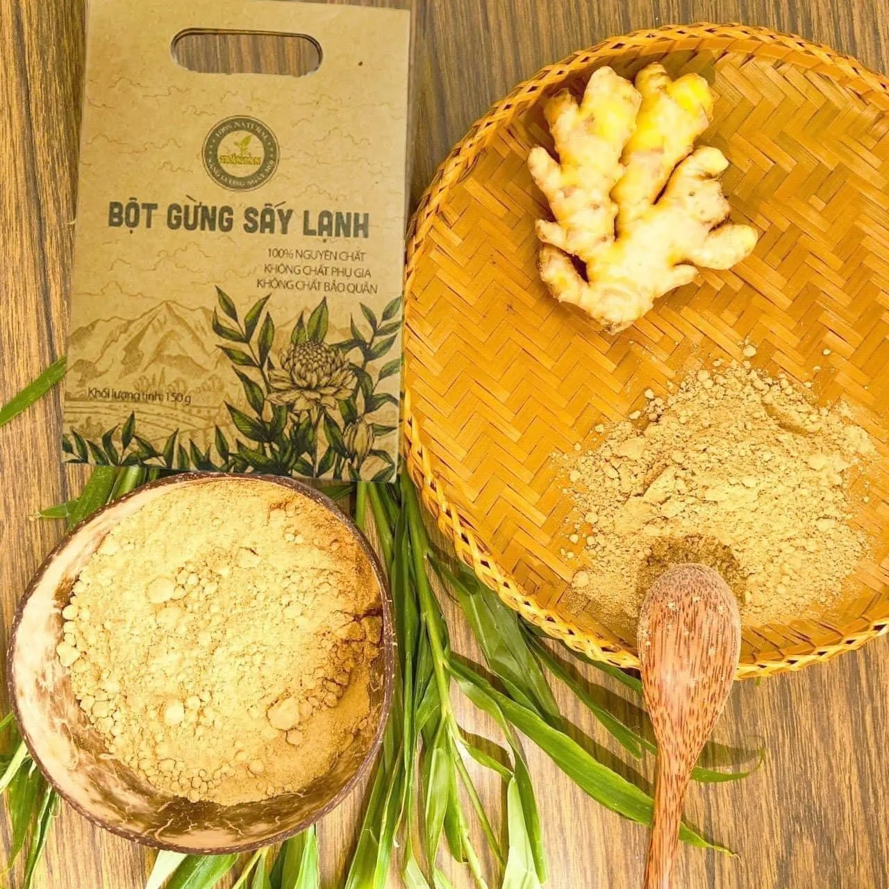 Poudre de gingembre séchée par congélation pure (150 g)