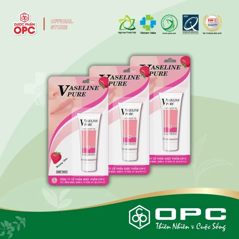 VASELINE PURE OPC - Crema idratante per labbra