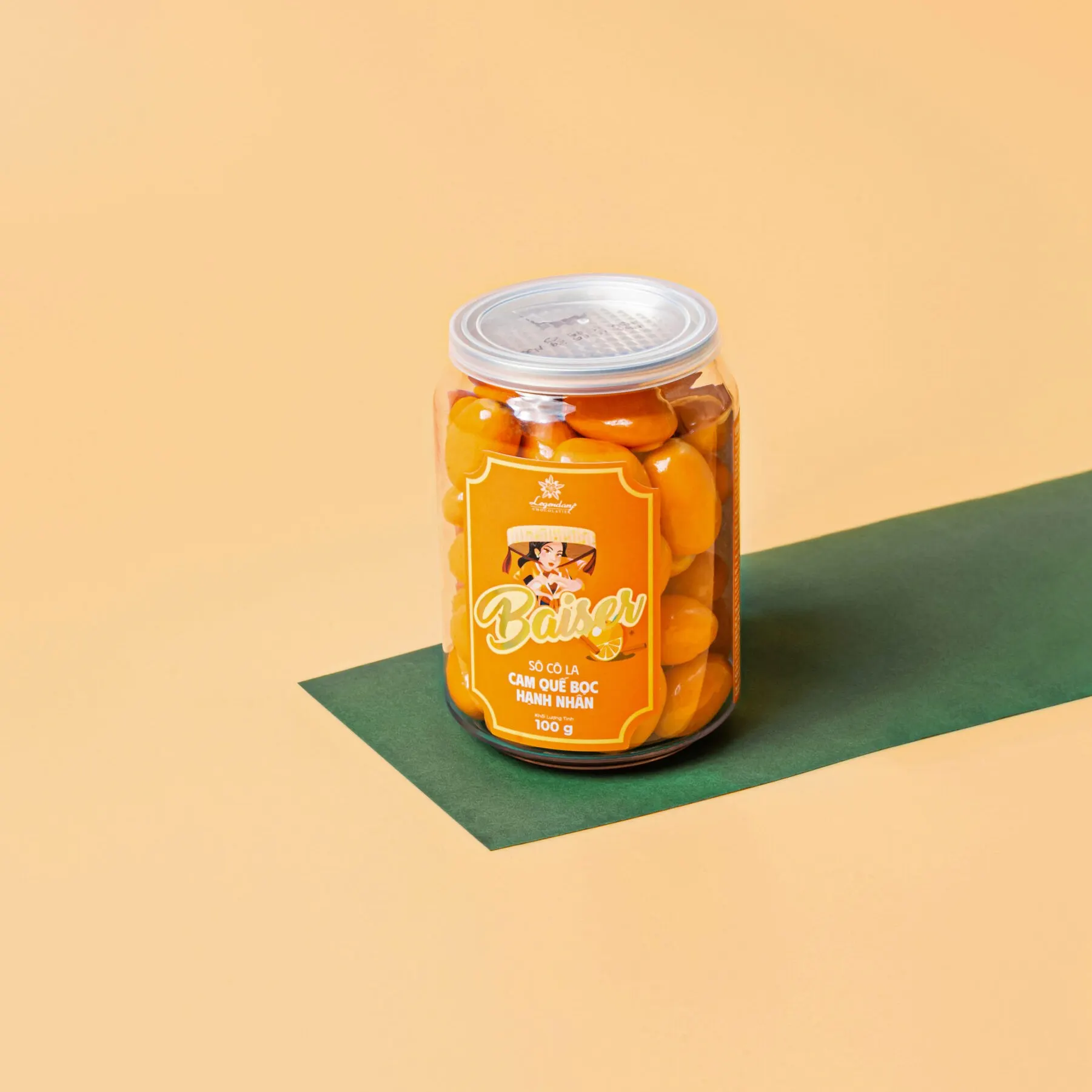 Baiser 酸奶 - 薄脆夹心糖衣无糖坚果