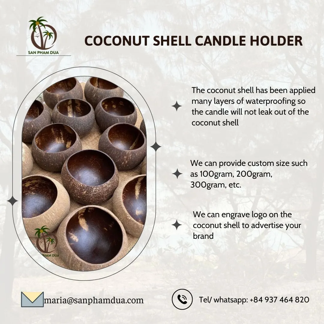 越南椰子壳蜡烛容器