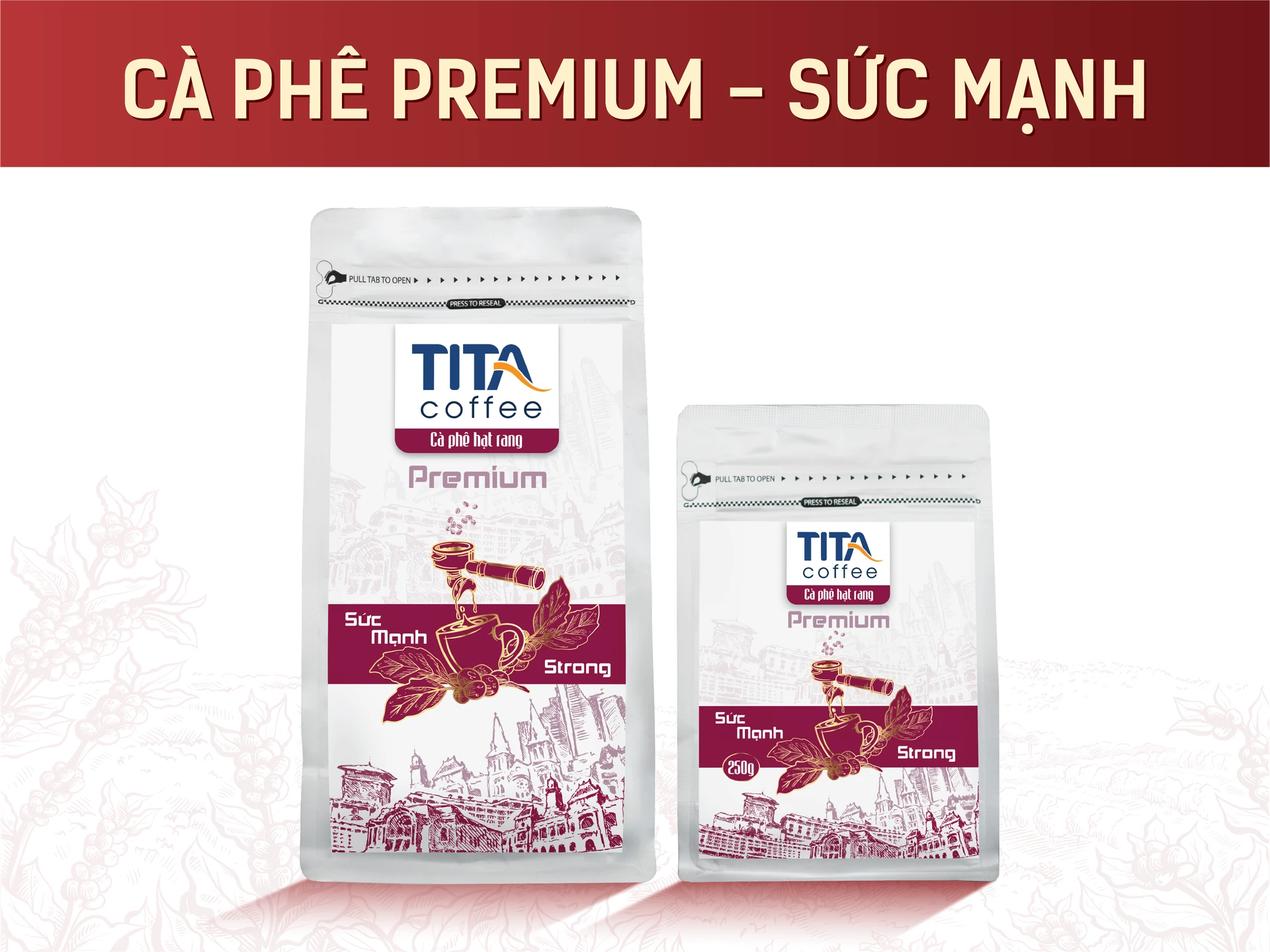 Tita Coffee - Premium Roasted Coffee Beans (Strength)