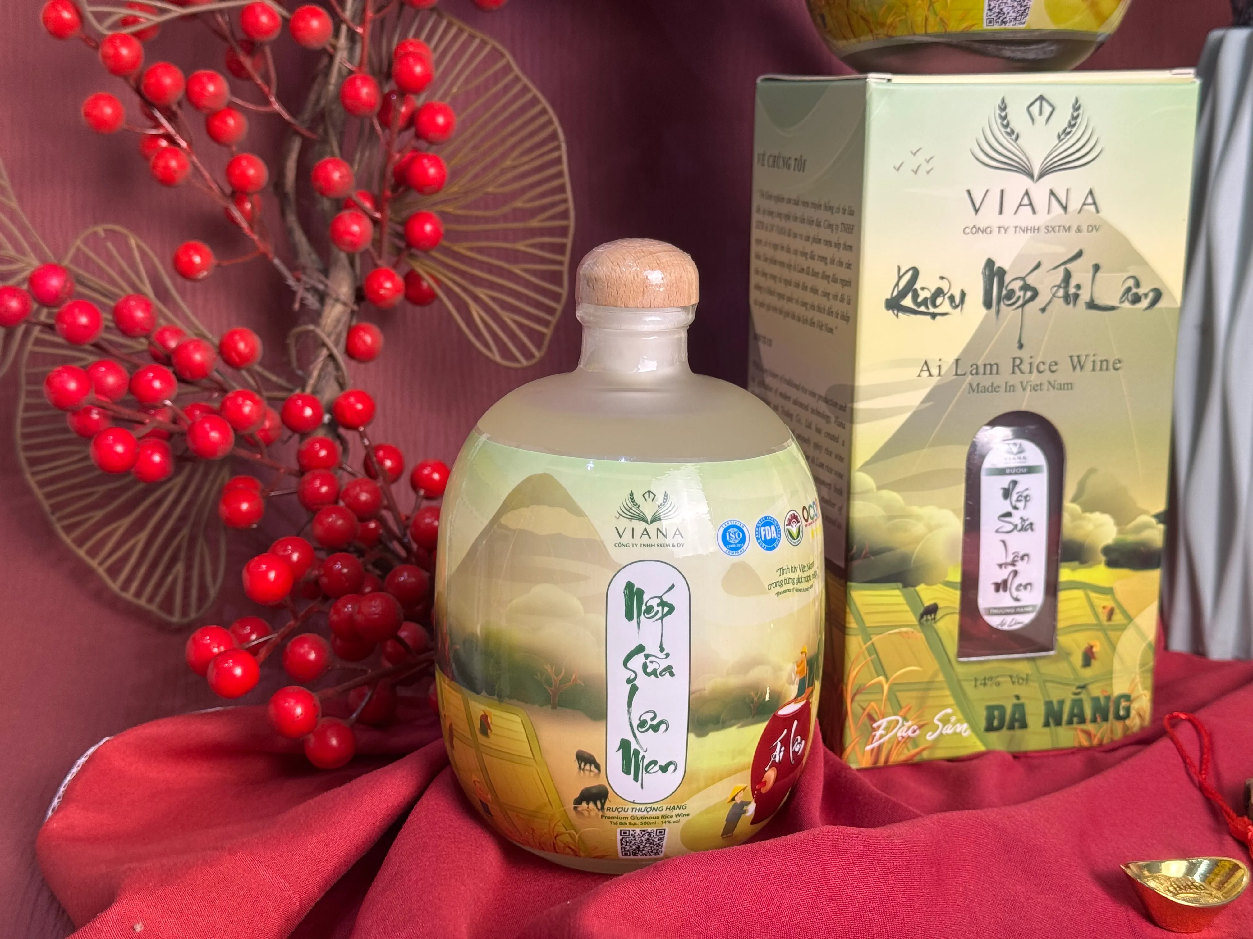 Vino de arroz glutinoso fermentado Ái Lâm - PREMIUM