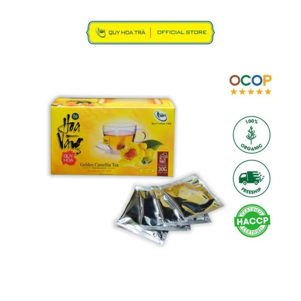 Golden Flower Tea Filter Bags