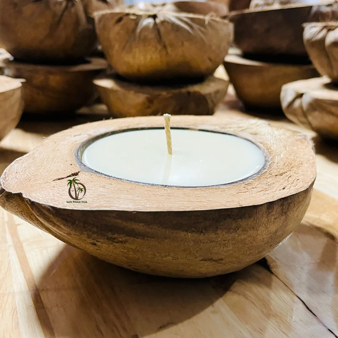 COCONUT SHELL SCENTED CANDLE COCONUT WAX