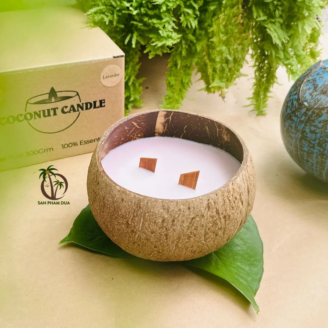 COCONUT SHELL SCENTED CANDLE COCONUT WAX