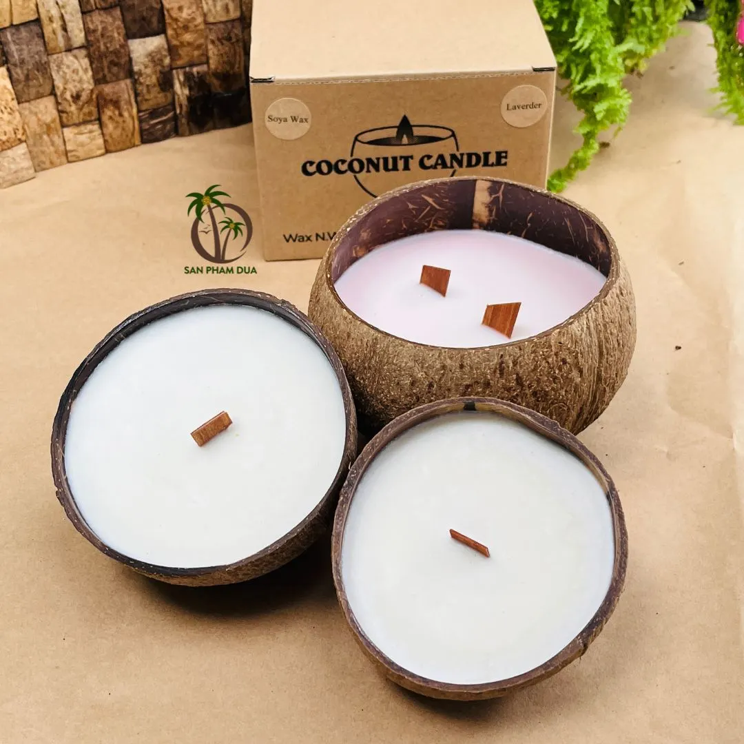 COCONUT SHELL SCENTED CANDLE COCONUT WAX