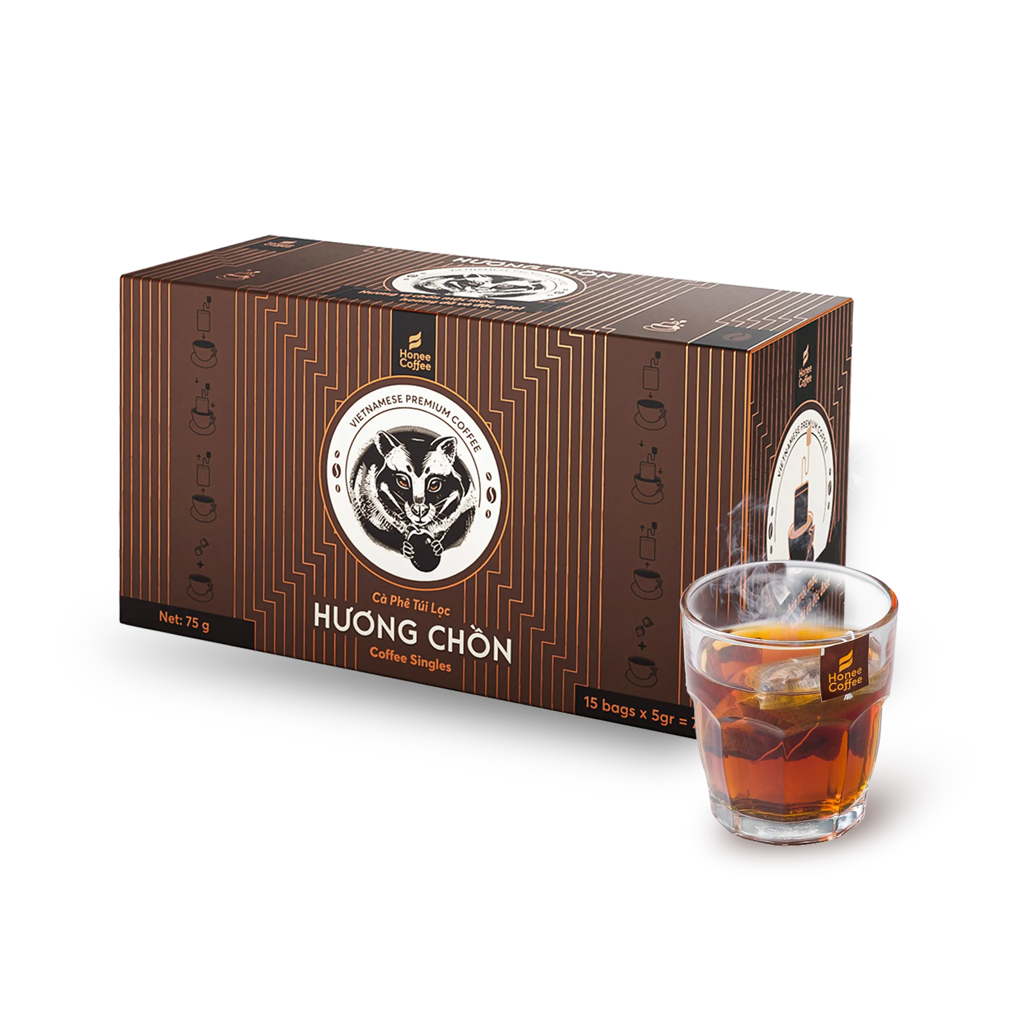 Cà Phê Túi Lọc Hương Chồn (Bạc)