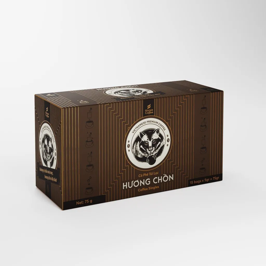 Cà Phê Túi Lọc Hương Chồn (Bạc)