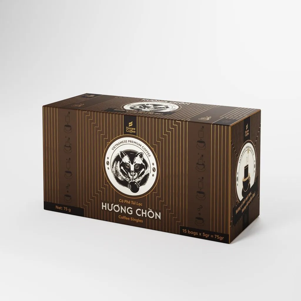 Cà Phê Túi Lọc Hương Chồn (Bạc)