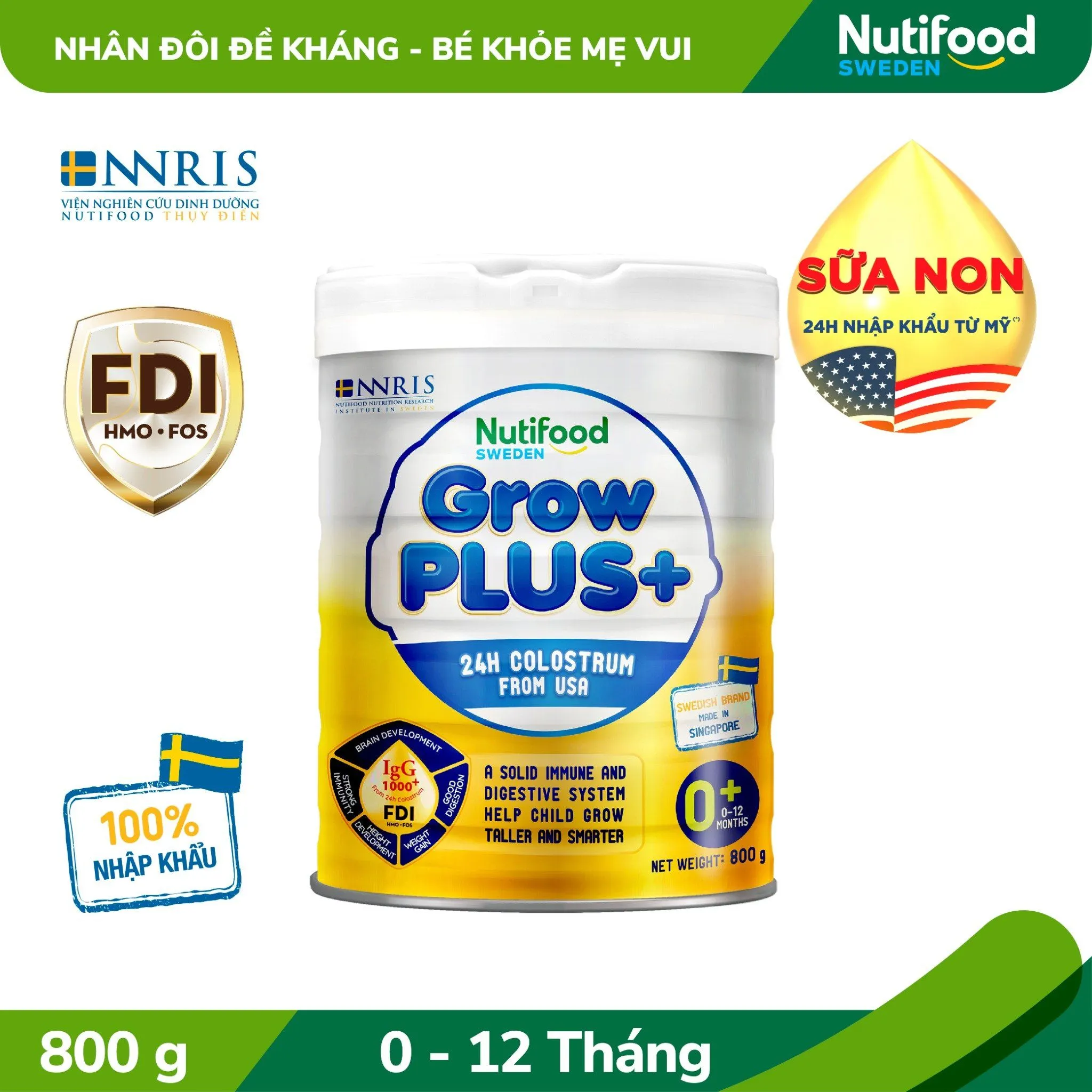Nutifood GrowPLUS+ Colostrum Milk Powder for Children Over 1 Year Old