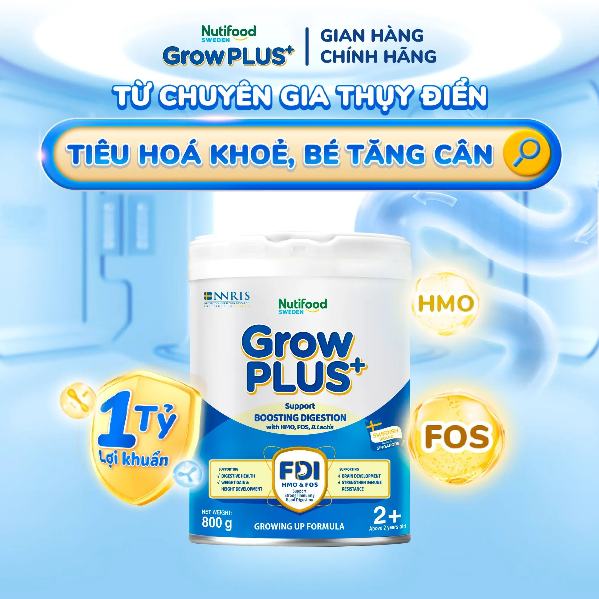 Nutifood GrowPLUS+ Digestive Formula Milk Powder (Over 2 years old)