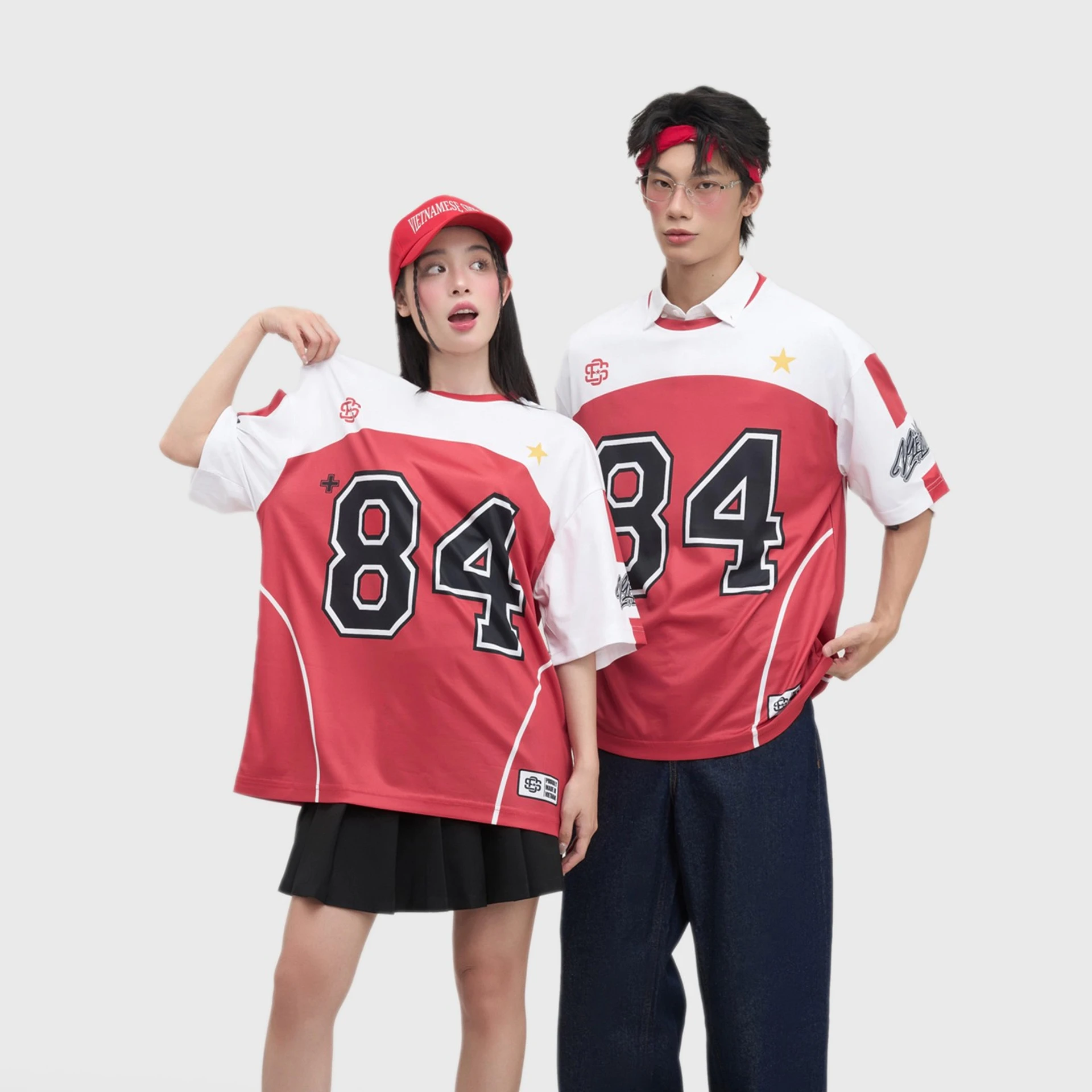 Áo thun unisex người lớn jersey Vietnam +84