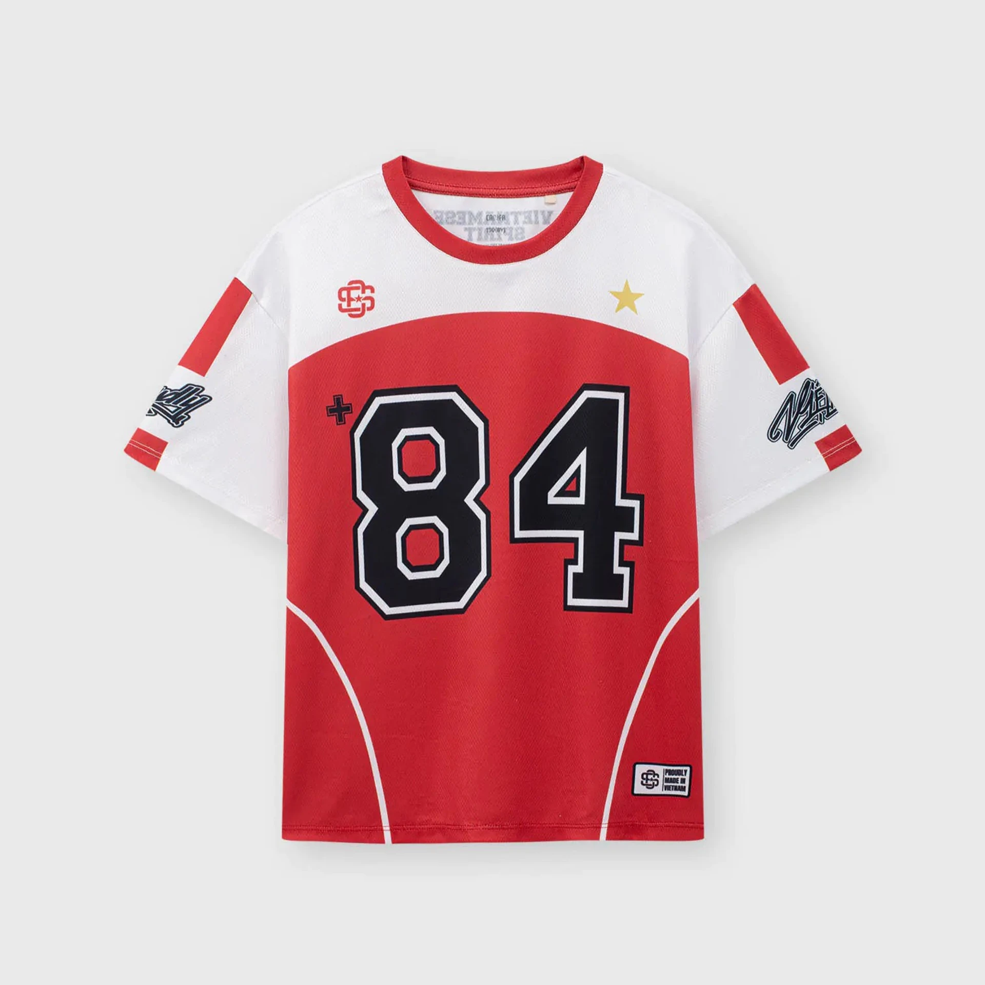 Áo thun unisex trẻ em jersey Vietnam +84