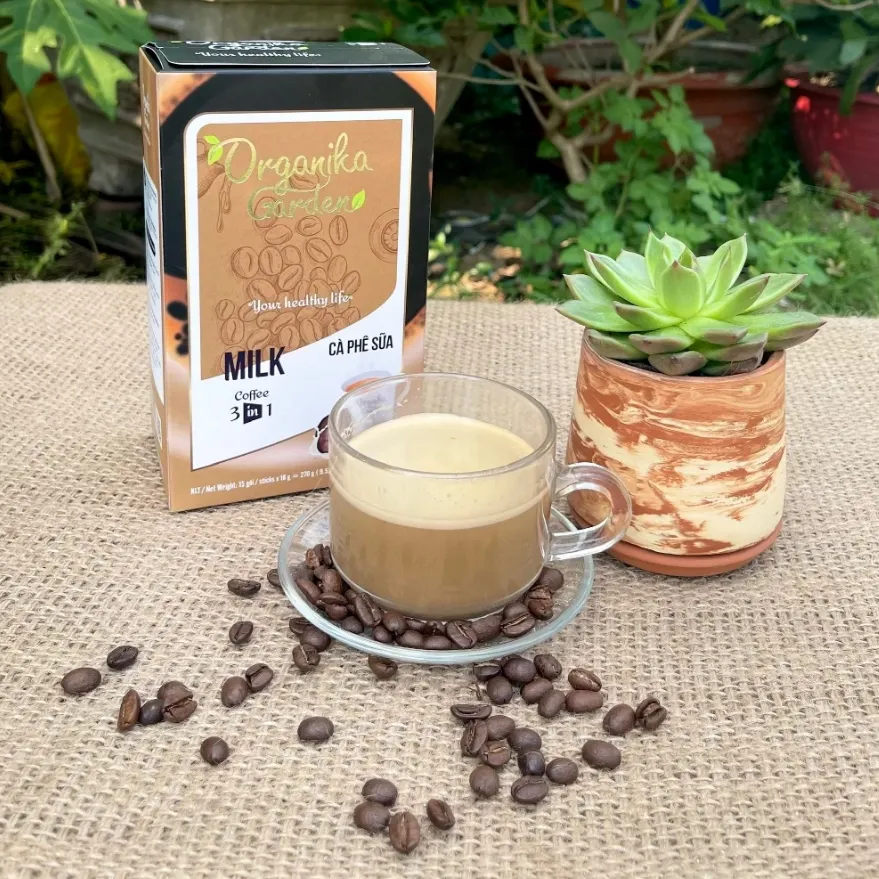 Café au Lait Organika Garden 3 en 1 instantané