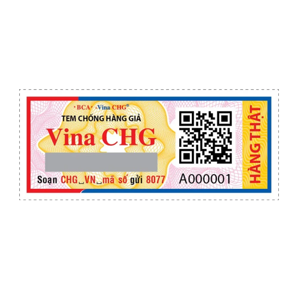 Etiqueta antifalsificación con código QR