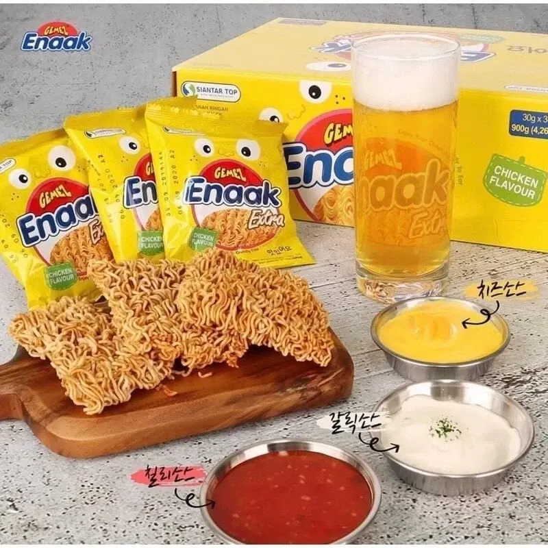 Snack mì trẻ em Enaak Indonesia vị gà truyền thống