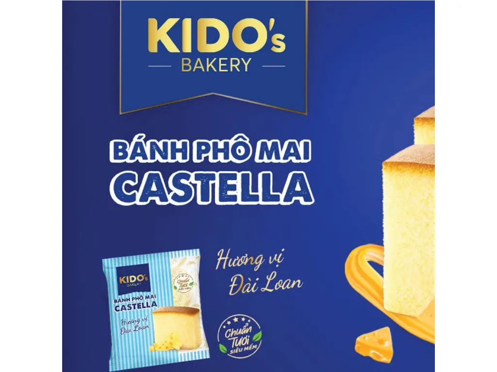 Torta Pan di Spagna Fresca al Formaggio Castella 40g - KIDO