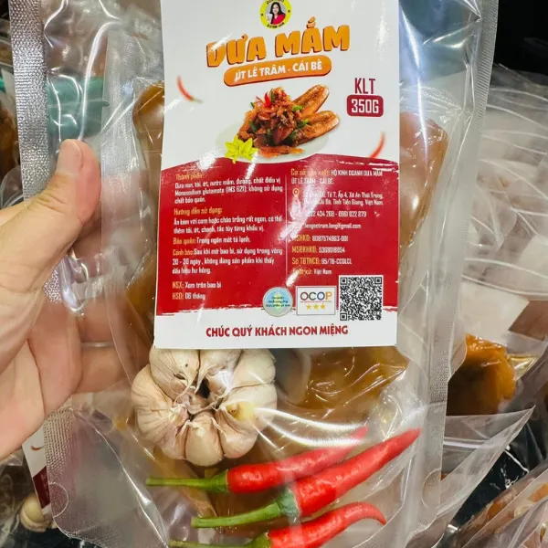 Ut Le Tram Pickled Gourd with Fish Sauce, 350G Vacuum-Sealed Bag