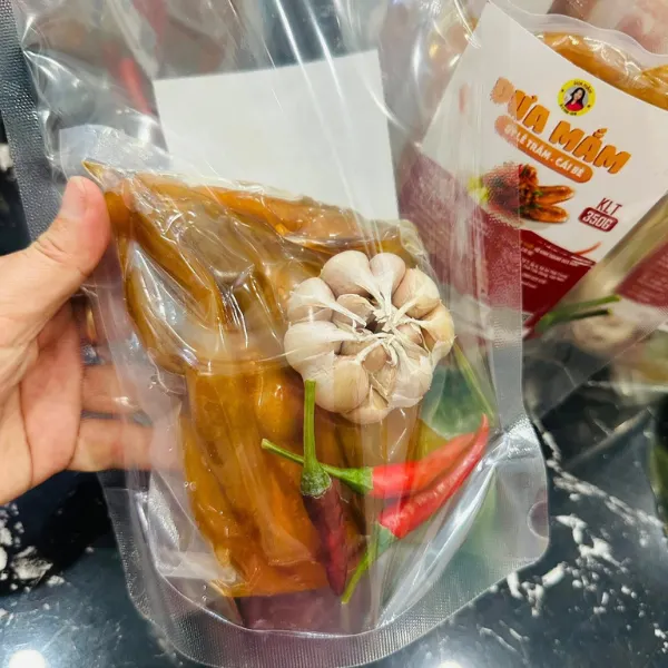 Ut Le Tram Pickled Gourd with Fish Sauce, 350G Vacuum-Sealed Bag