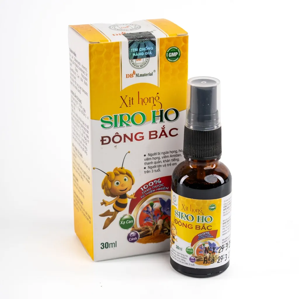 VITABA Dong Bac – Throat Spray and Cough Syrup for Irritation Relief