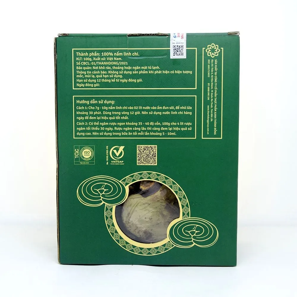 Thanh Dong Whole Lingzhi Mushroom Box