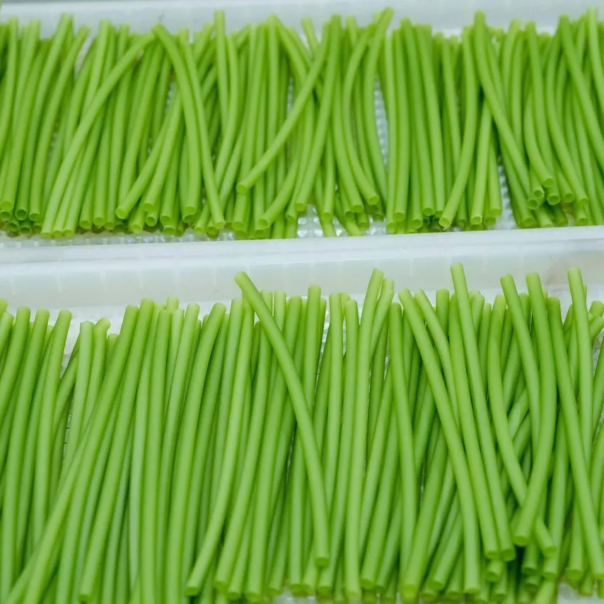 ECOS vegetable straws, pandan green color